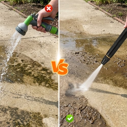 Wasserdruck verdoppeln